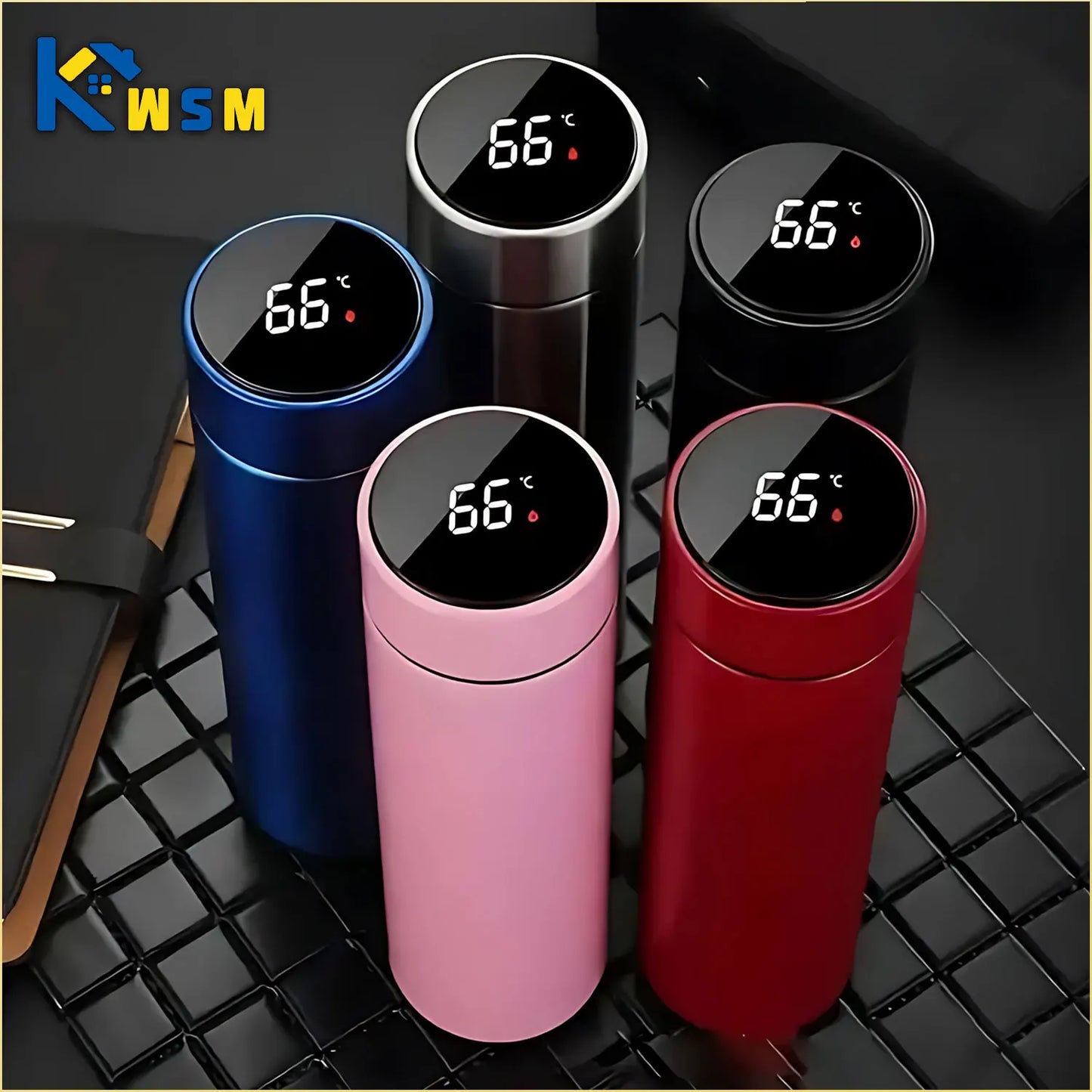 Thermos Cup "Temperature Display Stainless Steel"